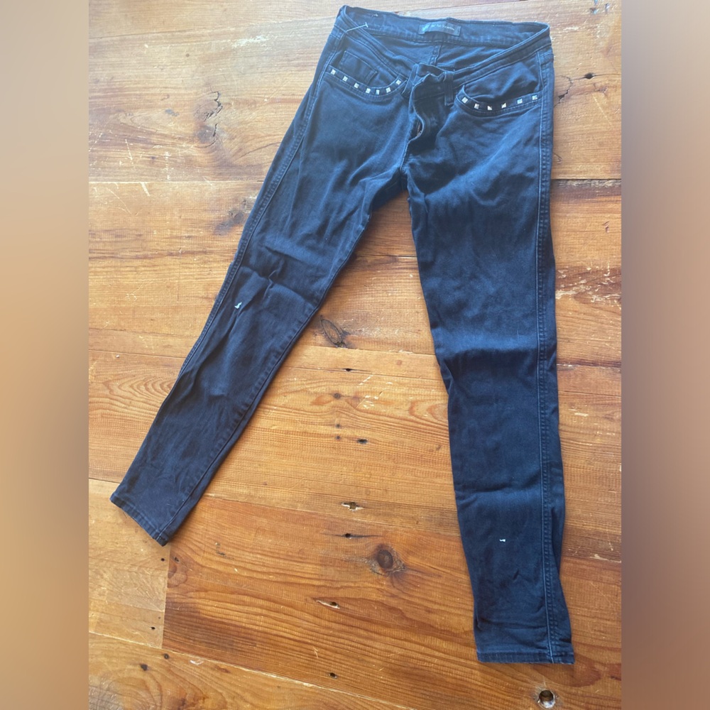 Levi’s 524 too superlow black studded jeans